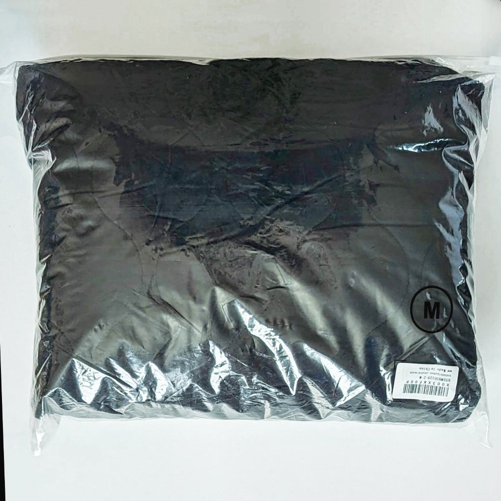 SHEWIN Black Sherpa Puffer Jacket for Women Button Down Reversible Quilted Med - Picture 7 of 8